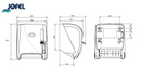 DISPENSADOR DE TOALLA DE PAPEL POR PALANCA FUTURA NEGRO MATE AG24900