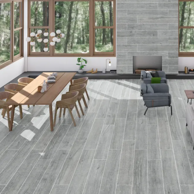 PISO TIPO MADERA CERAMICA AGAVE GRIS 20 X 120 (CAJA 1.83 M2 CONTIENE 8PZAS)