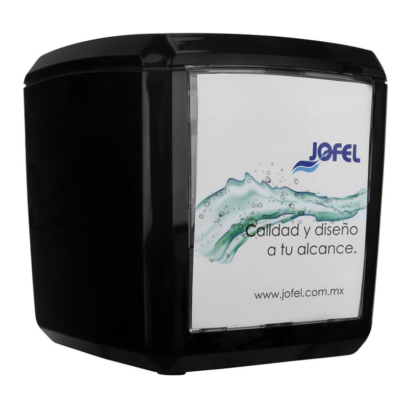 SERVILLETERO CON PUBLICIDAD CUADRADO NEGRO AH54000N