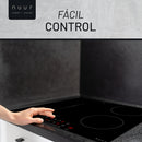 PARRILLA DE INDUCCIÓN 4 QUEMADORES 7,400W-220V-BOOSTER-ZONA FLEX MODELO:PARIN4-B