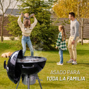 ASADOR DE CARBON PROFESIONAL 22" CON TERMÓMETRO NUUR MODELO:ASCAR22