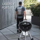 ASADOR DE CARBON PROFESIONAL 22" CON TERMÓMETRO NUUR MODELO:ASCAR22