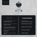 ASADOR DE CARBON PROFESIONAL 22" CON TERMÓMETRO NUUR MODELO:ASCAR22