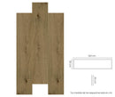 PISO CERAMICO TIPO MADERA YUNN NUEZ 29.5X119.5 (CAJA 1.76 M2 CONTIENE 5PZAS)