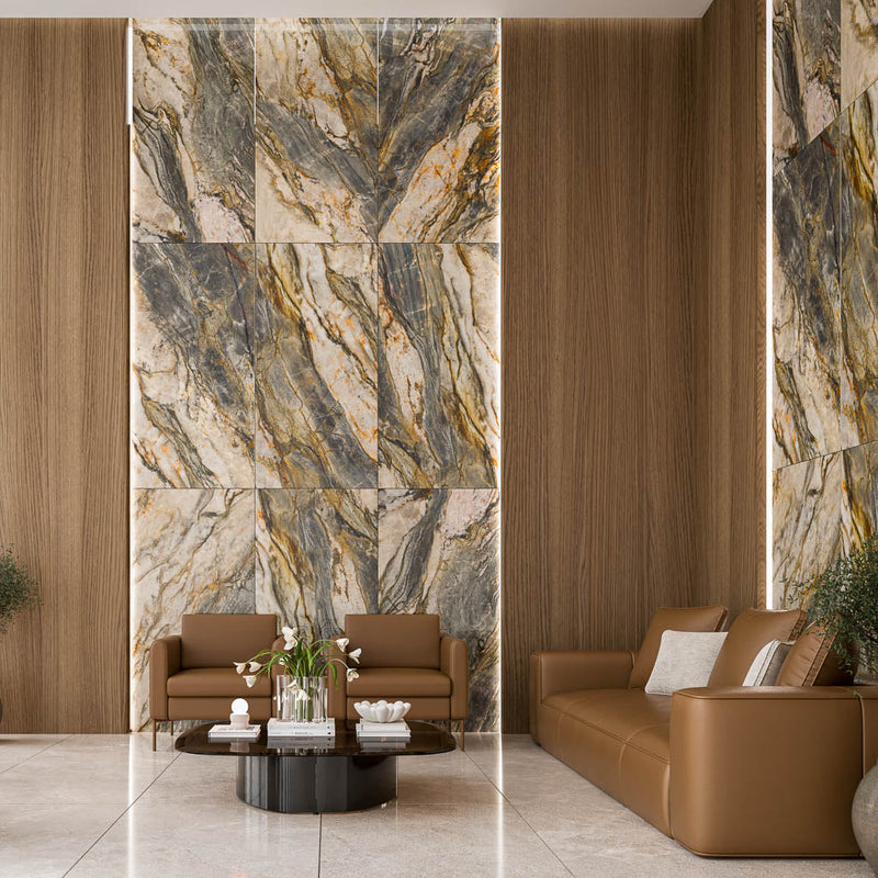 PISO PORCELANICO ARKESIA BLAU PULIDO 80X160 (CAJA 2.56)2PZ