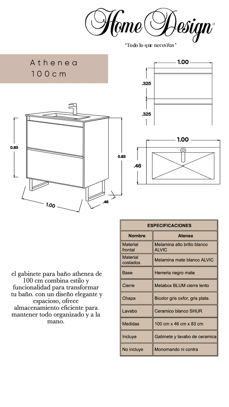 GABINETE PARA BAÑO ATHENEA