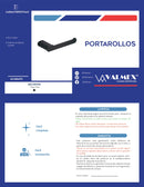 PORTARROLLOS NEGRO MATE B60.469NM