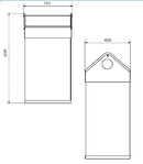 BOTE DE BASURA BALANCÍN GRANDE BE71700