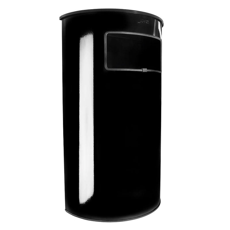 BOTE DE BASURA MEDIA LUNA CON CENICERO BG88201