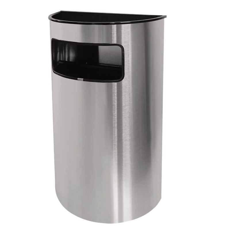 BOTE DE BASURA MEDIA LUNA INOXIDABLE BG88210