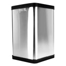 BOTE DE BASURA CUADRADO PEQUEÑO INOXIDABLE BI70090