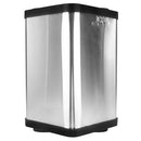 BOTE DE BASURA CUADRADO PEQUEÑO INOXIDABLE BI70090