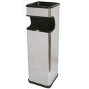 BOTE DE BASURA CUADRADO GRANDE INOXIDABLE BI70390