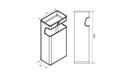 BOTE DE BASURA RECTANGULAR JOFEL BI70400