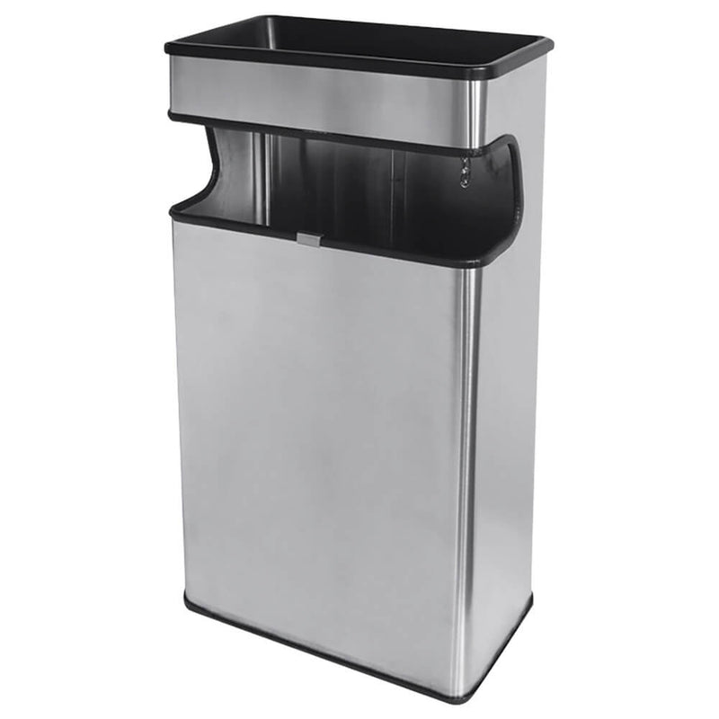 BOTE DE BASURA RECTANGULAR INOXIDABLE BI70490