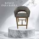 BANCO PARA BARRA COLOR GRIS