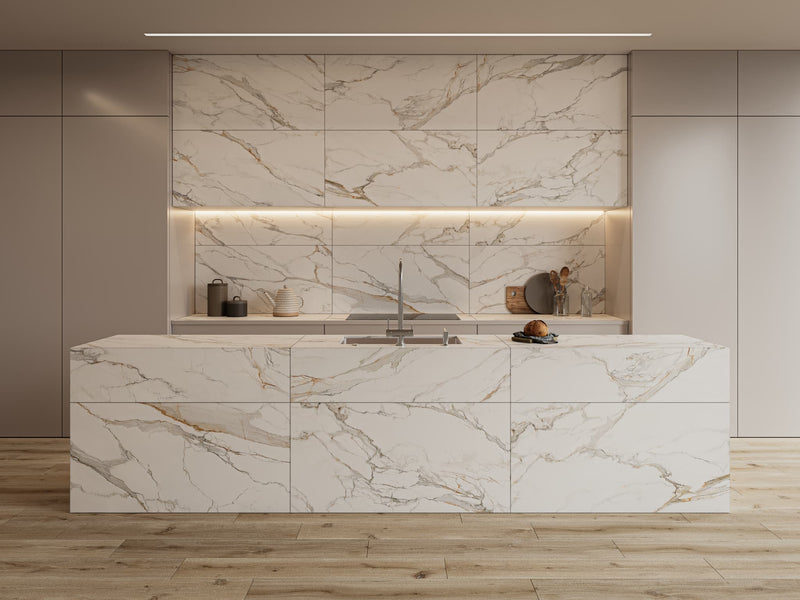 PISO PORCELANICO BREZZA MARBLE GOLD RECTIFICADO 79.3X159.3 (CAJA 1.26)1PZS