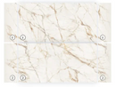PLACA DE GRAN FORMATO CALACATTA GOLD NATURE 160X320X1.2 CM
