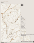PLACA DE GRAN FORMATO CALACATTA GOLD NATURE 160X320X1.2 CM