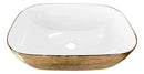 LAVABO CERAMICO DE SOBREPONER MOD. ABEDUL DORADO NATIA