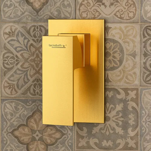 MONOMANDO EMPOTRAR PARA REGADERA BRUSHED GOLD TB43.101BG