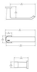 TOALLERO SENCILLO SPIGA EBANO SPG-109-EB