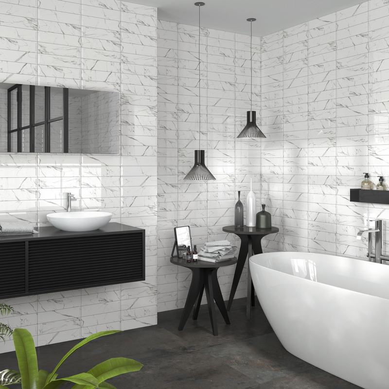 MURO CERAMICO TORANO BLANCO 7.5x30.0 (CAJA 1.305 M2) 58PZ