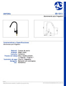 LLAVE MONOMANDO DUAL PARA FREGADERO EB-1011
