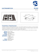 PARRILLA A GAS 58CM 4 QUEMADORES EB-460