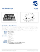 PARRILA A GAS 68CM 5 QUEMADORES EB-484