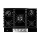 PARRILLA A GAS CRISTAL NEGRO 70CM 5 QUEMADORES EB-486BL