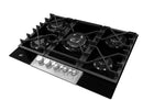 PARRILLA A GAS CRISTAL NEGRO 70CM 5 QUEMADORES EB-486BL