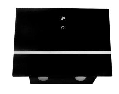 CAMPANA DE PARED INCLINADA 60 CM EN CRISTAL EB-332