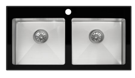 TARJA DE ACERO INOXIDABLE DOBLE TINA ELKAY PARA COCINA ECDR-361985