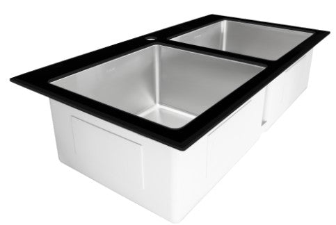TARJA DE ACERO INOXIDABLE DOBLE TINA ELKAY PARA COCINA ECDR-361985