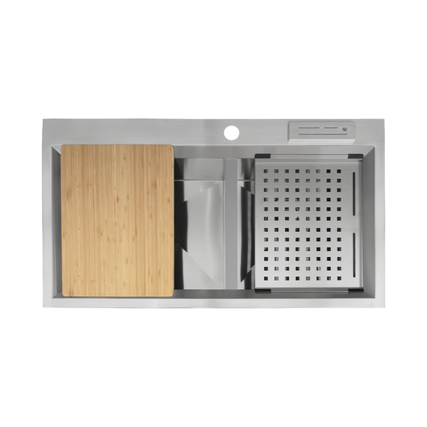 TARJA DE ACERO INOXIDABLE DOBLE TINA ELKAY PARA COCINA EFD-342075ACO