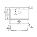 TARJA DE CUARZO EMPOTRAR ELKAY ELGR13322