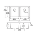 TARJA DE EMPOTRAR ELKAY ELGU3322