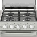 COMBO CAMPANA Y ESTUFA SILVER MABE 50 CM(30 PULGADAS) .