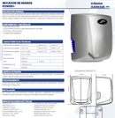 SECADOR DE MANOS DE MANOS POWER+  SILVER AA56326