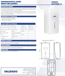 DISPENSADOR DE JABÓN SMART RELLENABLE AC27050