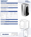 DISPENSADOR DE JABÓN AITANA SILVER AC70300