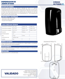 DISPENSADOR DE JABÓN AITANA NEGRO AC70600