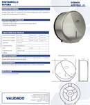 PORTARROLLOS FUTURA MINI NÍQUEL BARNIZ AE57001