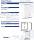 DISPENSADOR DE TOALLA INTERDOBLADA SMART AH37000