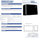 DISPENSADOR DE TOALLA INTERDOBLADA DE MESA AH52010