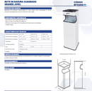 BOTE DE BASURA CUADRADO GRANDE JOFEL BI70300