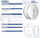 PORTARROLLO MINI SATINADO ACERO INOXIDABLE PH21000
