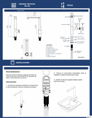 MONOMANDO PARA COCINA LATON CROMO TB33.081