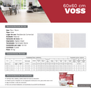 PISO CERÁMICO VOSS WHITE 60 X 60 (CAJA 1.80 M2 CONTIENE 5 PIEZAS)